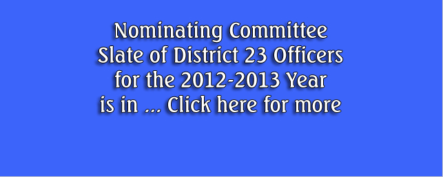 Nominating Committee Reports Slate of Officers
