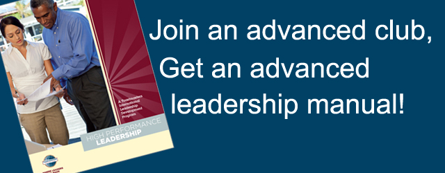 Join an Advanced Club, Get an Advanced Leadership Manual