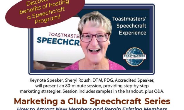 Marketing a Club Speechcraft Series