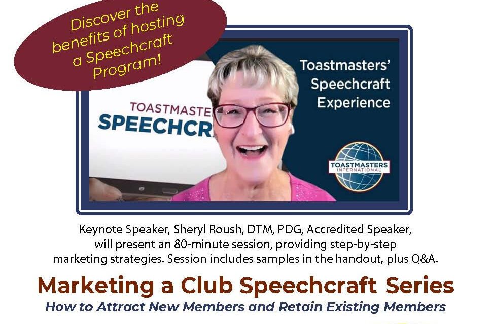 Marketing a Club Speechcraft Series