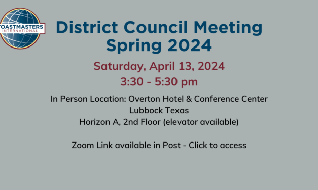 District Council Meeting Spring 2024